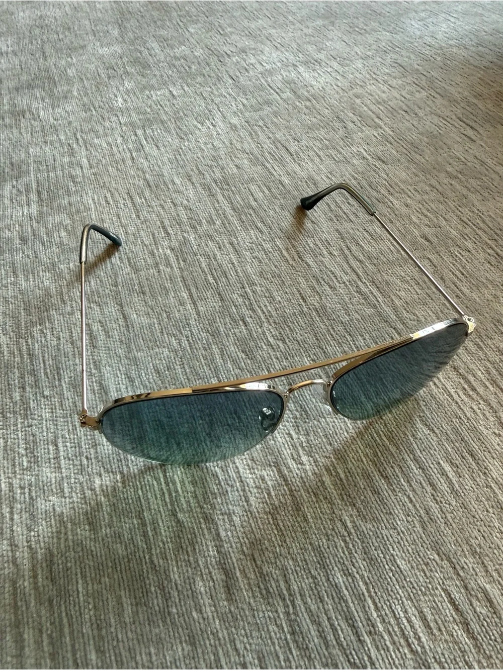 Women’s Sunglasses - Gold Frame with Green-Blue Lenses